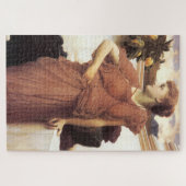 噴水に棲む古典的な美しい女性 ジグソーパズル (横)