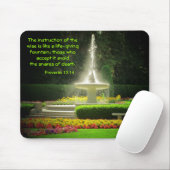 噴水に箴言を吹き付ける13:14 マウスパッド (マウス)