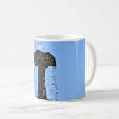 噴水の上から青空へ コーヒーマグカップ (正面右)