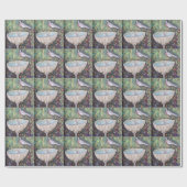 噴水の上に鳩のポンペイ・フレスコ ラッピングペーパー (フラット)