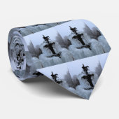 噴水の凍っていファッション ネクタイ (ロール)