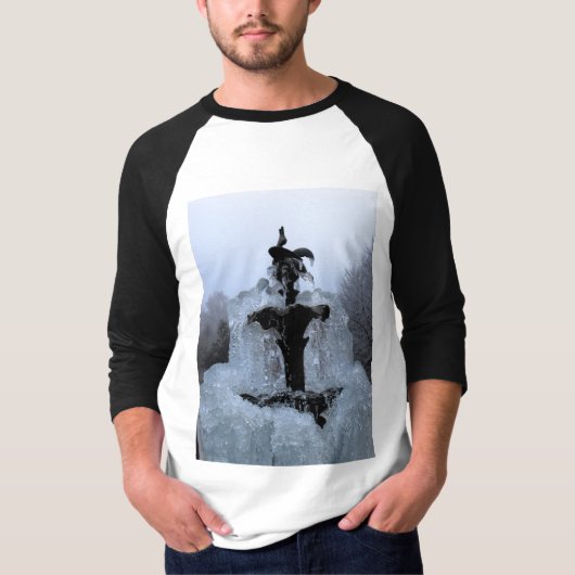 噴水の凍ってい上 Tシャツ (正面)