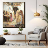 噴水の女性 ポスター