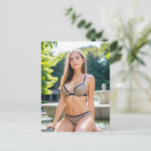 噴水の女性 ポストカード (スタンド正面)