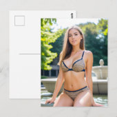 噴水の女性 ポストカード (正面/裏面)