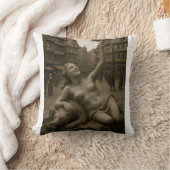 噴水の女神 – ファンタジー装飾用クッション クッション (ブランケット)