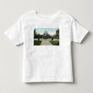 噴水のCapron公園の眺め トドラーTシャツ
