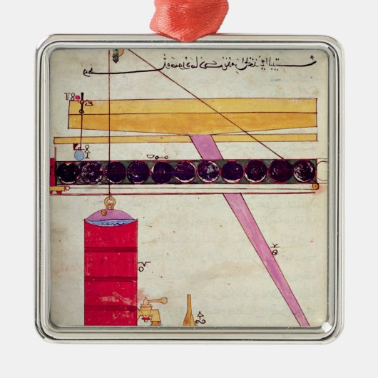 噴水へ水を供給するための装置 メタルオーナメント (正面)