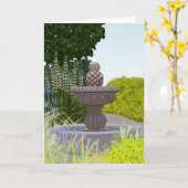 噴水ノートカード カード (黄色い花)