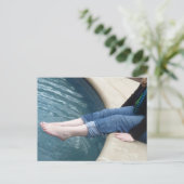 噴水ポストカードの足 ポストカード (スタンド正面)