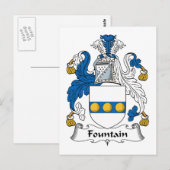 噴水家紋 ポストカード (正面/裏面)