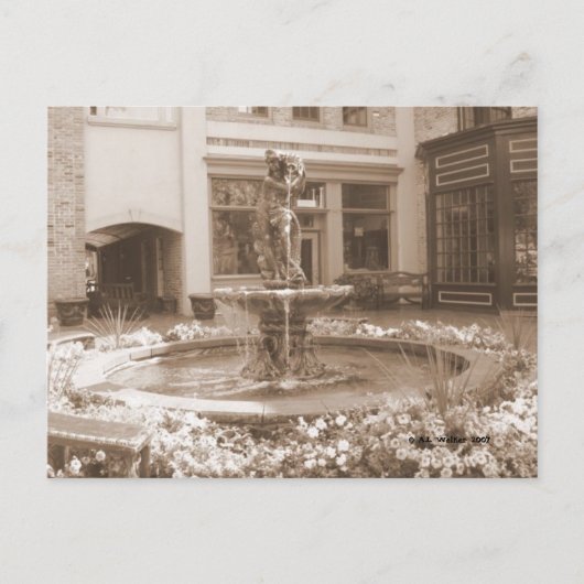 噴水開花 ポストカード (正面)