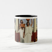 噴水1841年のギリシャの女性 ツートーンマグカップ (中央)