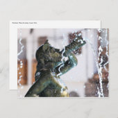 噴水, クスコのアルマス広場, ペルー ポストカード (正面/裏面)