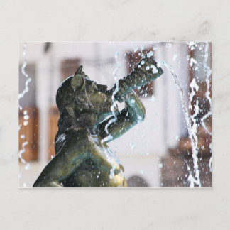 噴水, クスコのアルマス広場, ペルー ポストカード