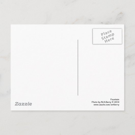 噴水 ポストカード (裏面)