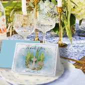 噴水 花 鳩 結婚式 感謝カード