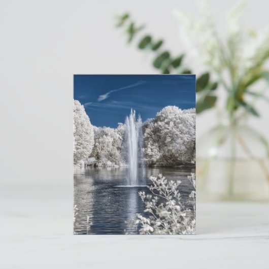 噴水（赤外線） ポストカード (スタンド正面)