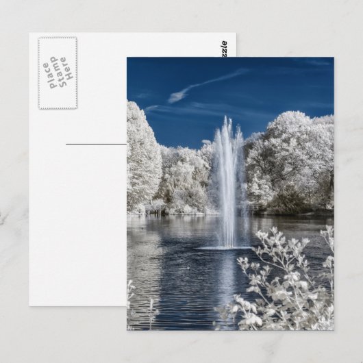 噴水（赤外線） ポストカード (正面/裏面)