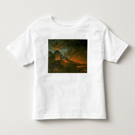 噴火するVesuvius トドラーTシャツ (正面)
