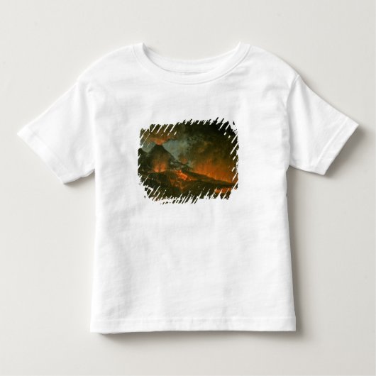 噴火するVesuvius トドラーTシャツ (正面)