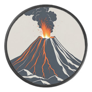 噴火火山アーモダントイラストレーション アイスホッケーパック