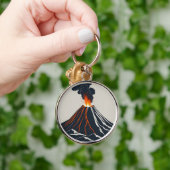 噴火火山アーモダントイラストレーション キーホルダー (手)