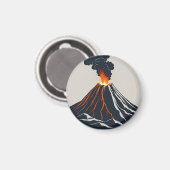噴火火山アーモダントイラストレーション マグネット (正面/裏面)