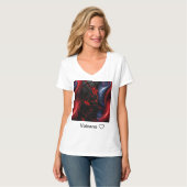 噴火火山グラフィックTシャツ Tシャツ (正面フル)