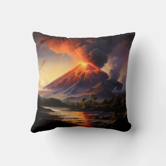 噴火火山 クッション (裏面)