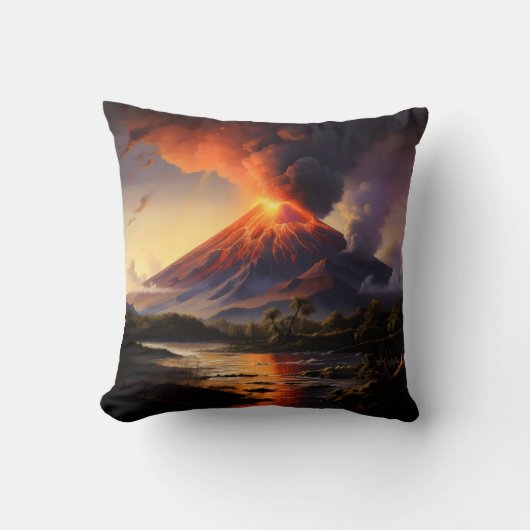 噴火火山 クッション (正面)
