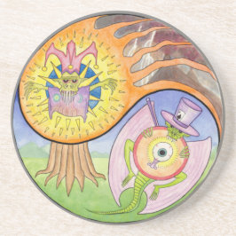 "噴火"の曼荼羅の飲み物のコースター コースター