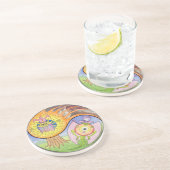"噴火"の曼荼羅の飲み物のコースター コースター (側面)