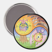 「噴火」マンダラマグネット マグネット (正面/裏面)