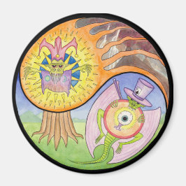 「噴火」マンダラマグネット マグネット