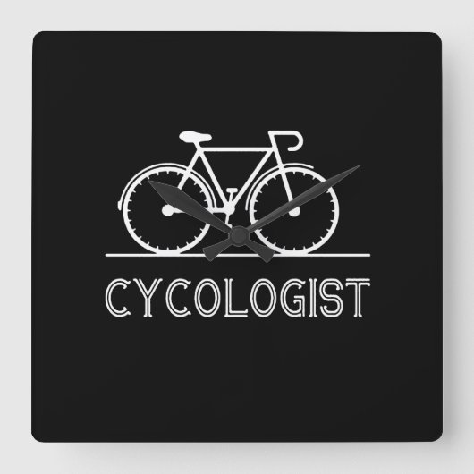 嚢胞学者ギフト |私はCycologist Mensである スクエア壁時計 (正面)