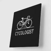 嚢胞学者ギフト |私はCycologist Mensである スクエア壁時計 (傾斜)