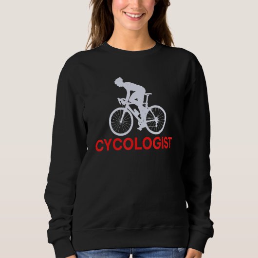 嚢胞学者サイクリング自転車 スウェットシャツ (正面)