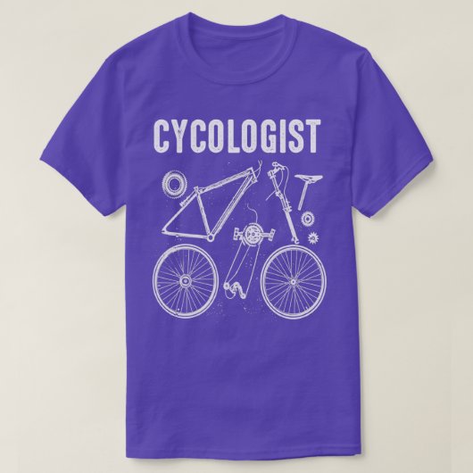 嚢胞学者バイクサイクリングサイクリストの贈り物 Tシャツ (デザイン正面)