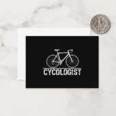嚢胞学者バイクサイクリングサイクリスト ノートカード (正面/裏面インサイチュ)