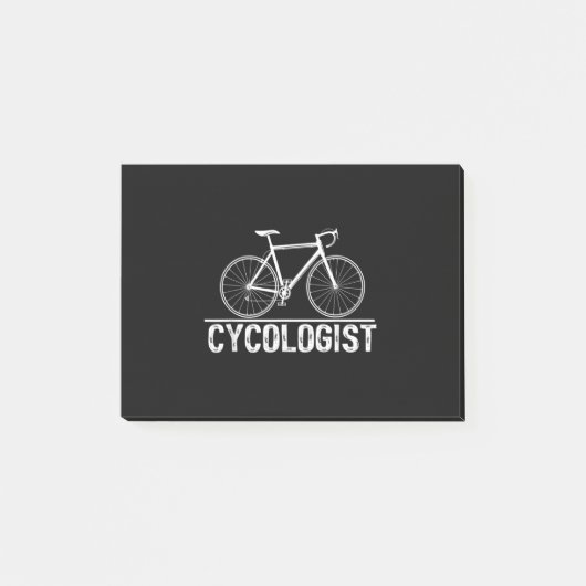 嚢胞学者バイクサイクリングサイクリスト ポストイット (正面)