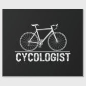 嚢胞学者バイクサイクリングサイクリスト ラッピングペーパー (フラット)