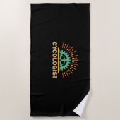 嚢胞学術 ビーチタオル (正面)