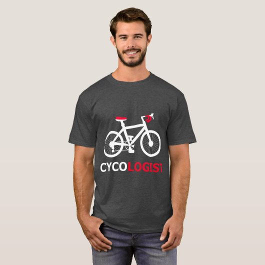 嚢胞専門自転車アクセサリーマウンテンバイク Tシャツ (正面フル)