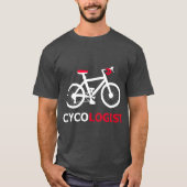嚢胞専門自転車アクセサリーマウンテンバイク Tシャツ (正面)