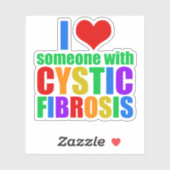 嚢胞性線維症の人が大好き シール (シート)