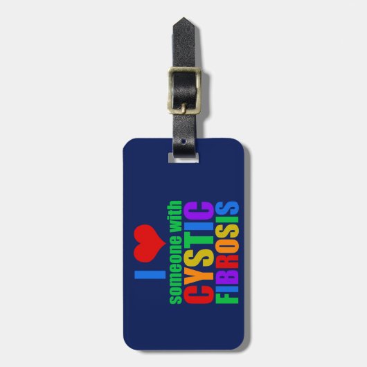 嚢胞性線維症の人が好きだ ラゲッジタグ (正面縦)