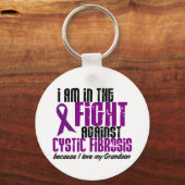 嚢胞性線維症の孫との闘いで キーホルダー (正面)