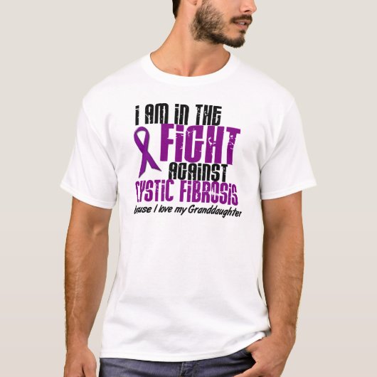 嚢胞性線維症の孫娘に対する戦い Tシャツ (正面)