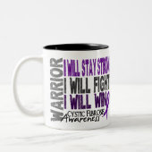 嚢胞性線維症の戦士 ツートーンマグカップ (左)